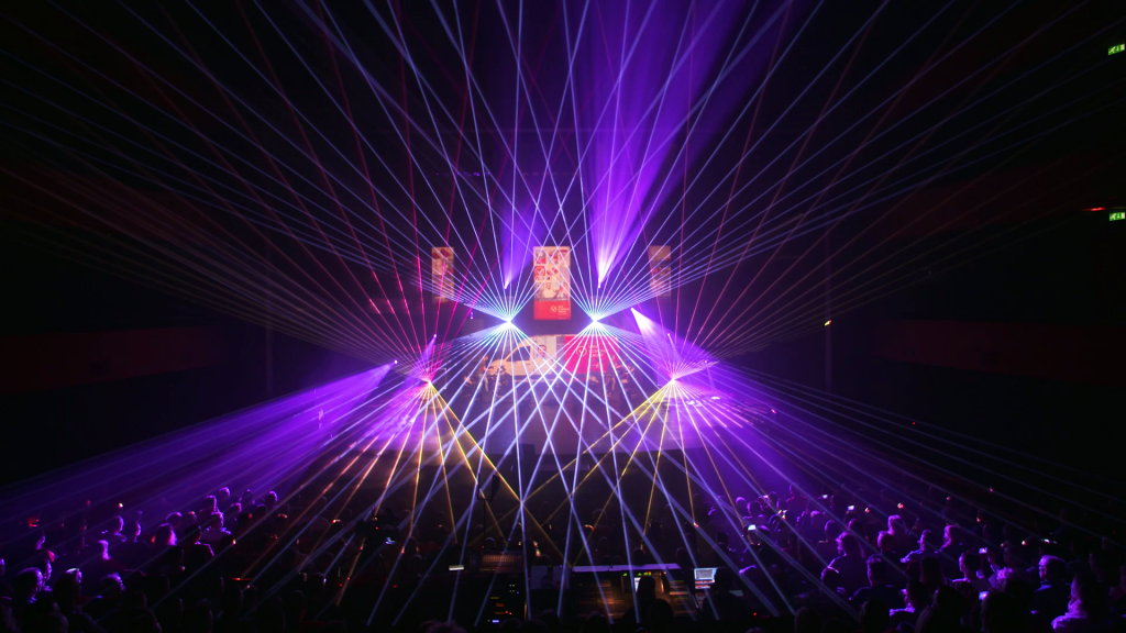 Lasershow, lasertechniek, laseranimaties, innovatieve shows